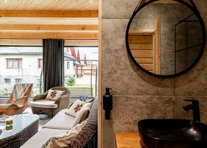 Nad Potokiem Sauna, Jacuzzi, דירה